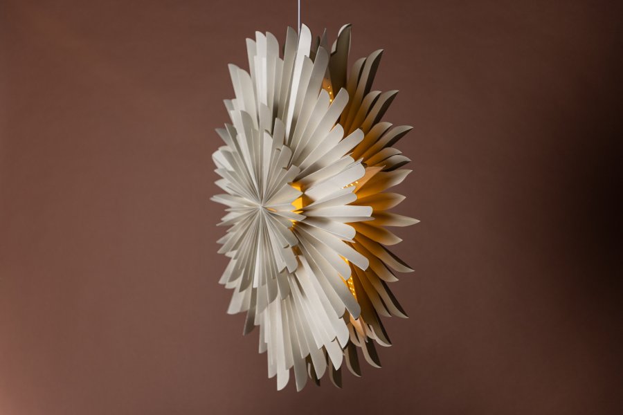 VENTURE DESIGN Sälen loftlampe - beige papir (80cm)