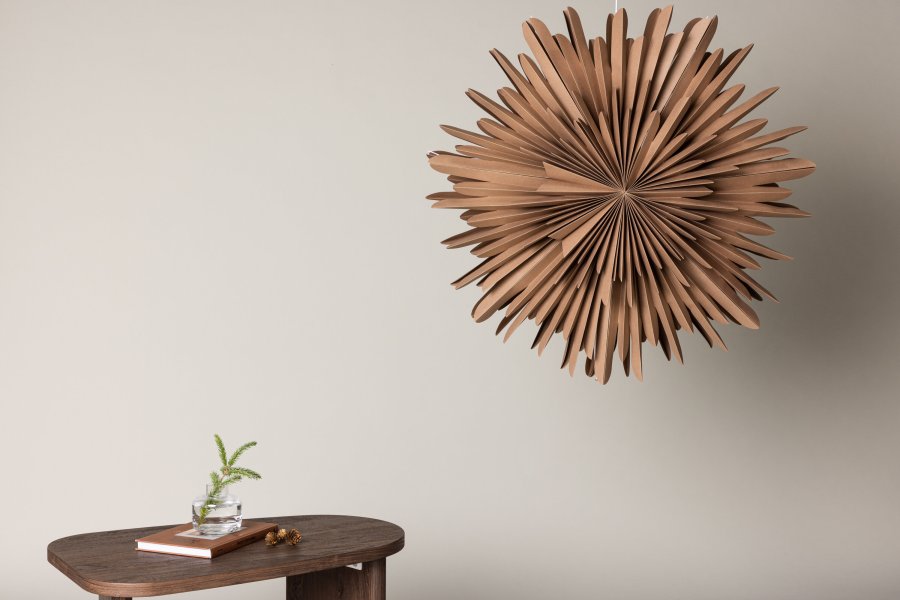 VENTURE DESIGN Sälen loftlampe - brun papir (80cm)