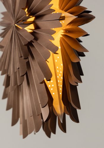 VENTURE DESIGN Sälen loftlampe - brun papir (80cm)