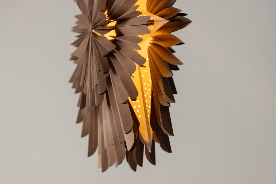 VENTURE DESIGN Sälen loftlampe - brun papir (80cm)