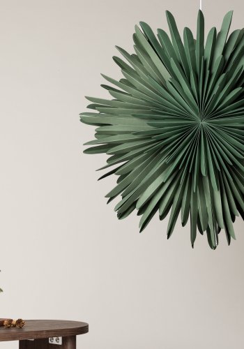 VENTURE DESIGN Sälen loftlampe - grn papir (80cm)