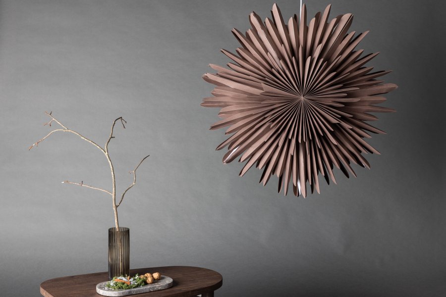 VENTURE DESIGN Sälen loftlampe - greige papir (80cm)