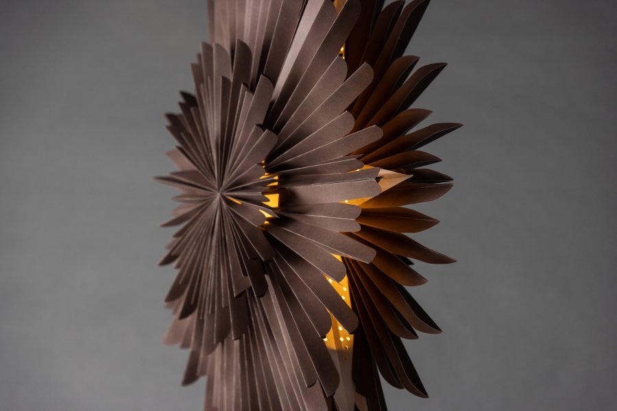 VENTURE DESIGN Sälen loftlampe - greige papir (80cm)