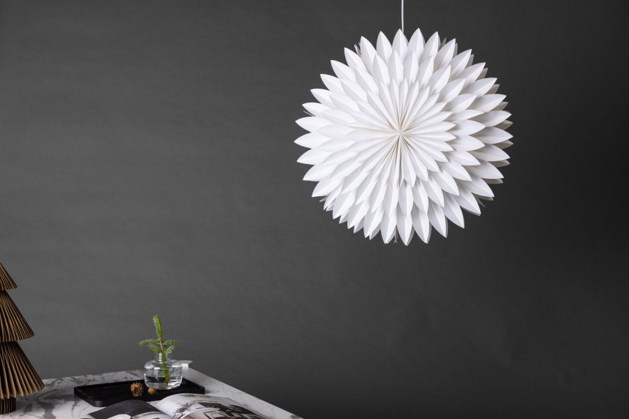 VENTURE DESIGN Storlien loftlampe - hvid papir (60cm)
