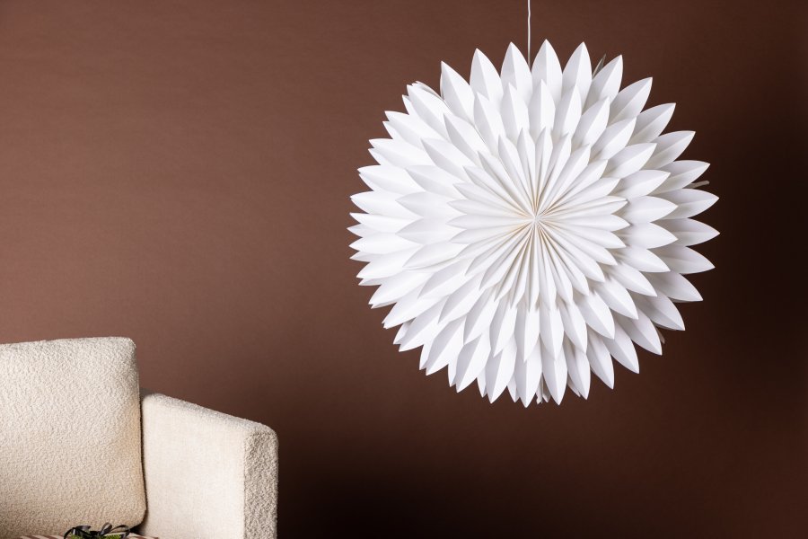 VENTURE DESIGN Storlien loftlampe - hvid papir (80cm)