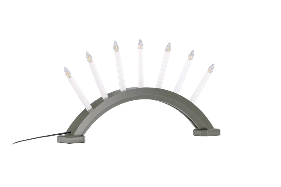 VENTURE DESIGN Kebnekaise bordlampe - hvid og grn fyrretr (55cm)