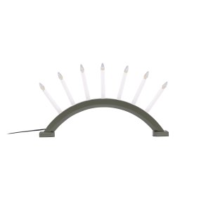 VENTURE DESIGN Kebnekaise bordlampe - hvid og grn fyrretr (55cm)