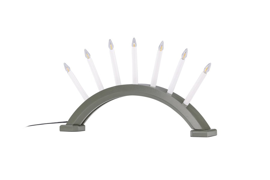 VENTURE DESIGN Kebnekaise bordlampe - hvid og grn fyrretr (55cm)