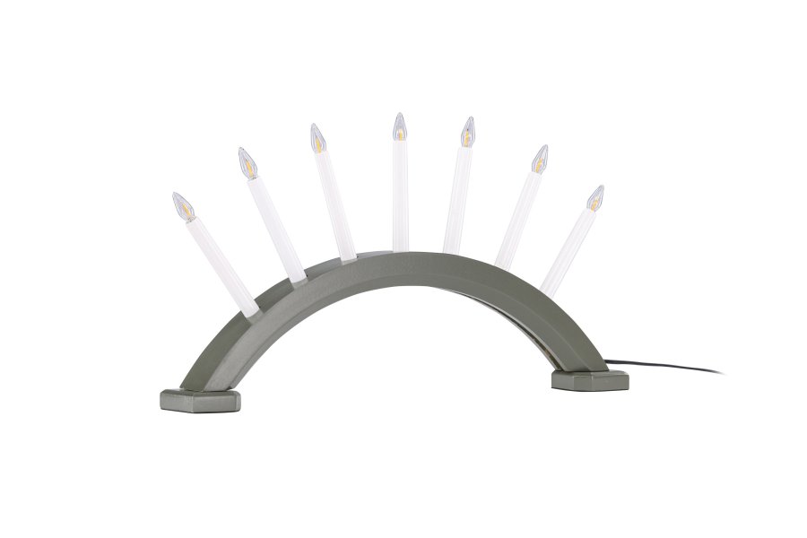 VENTURE DESIGN Kebnekaise bordlampe - hvid og grn fyrretr (55cm)