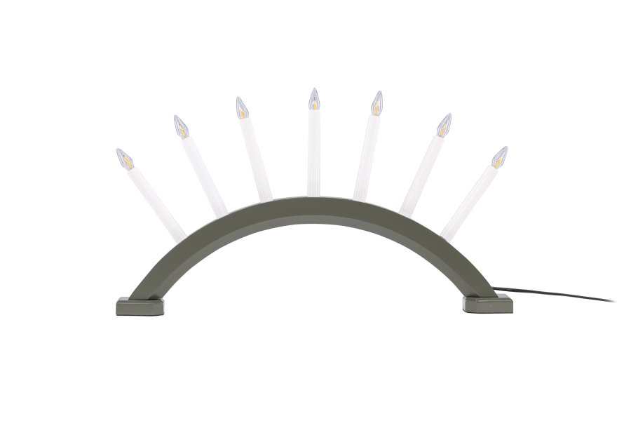 VENTURE DESIGN Kebnekaise bordlampe - hvid og grn fyrretr (55cm)