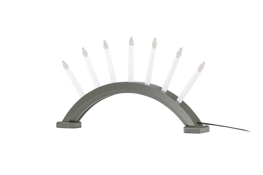 VENTURE DESIGN Kebnekaise bordlampe - hvid og grn fyrretr (55cm)