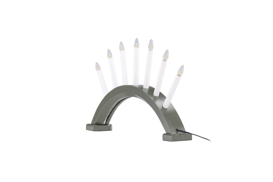 VENTURE DESIGN Kebnekaise bordlampe - hvid og grn fyrretr (55cm)