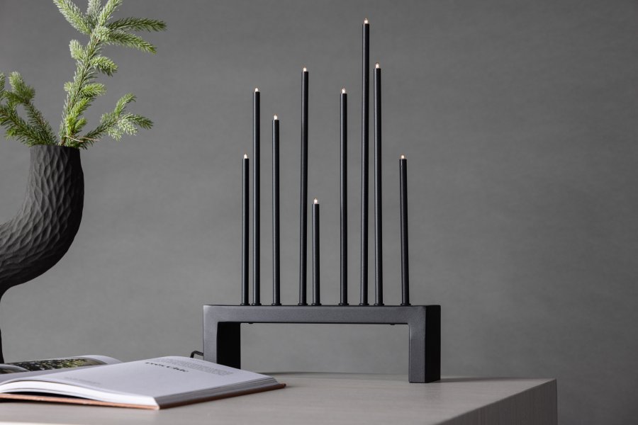 VENTURE DESIGN Vallsen bordlampe - sort stl (27cm)