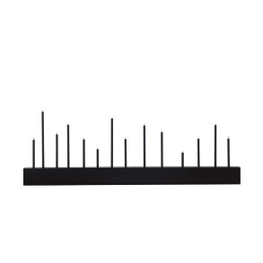 VENTURE DESIGN Kungsberget bordlampe - sort MDF og sort stl (77cm)