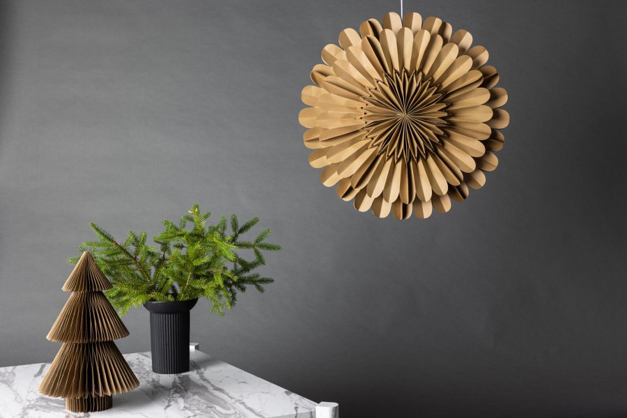 VENTURE DESIGN Järvsön loftlampe - brun papir (60)