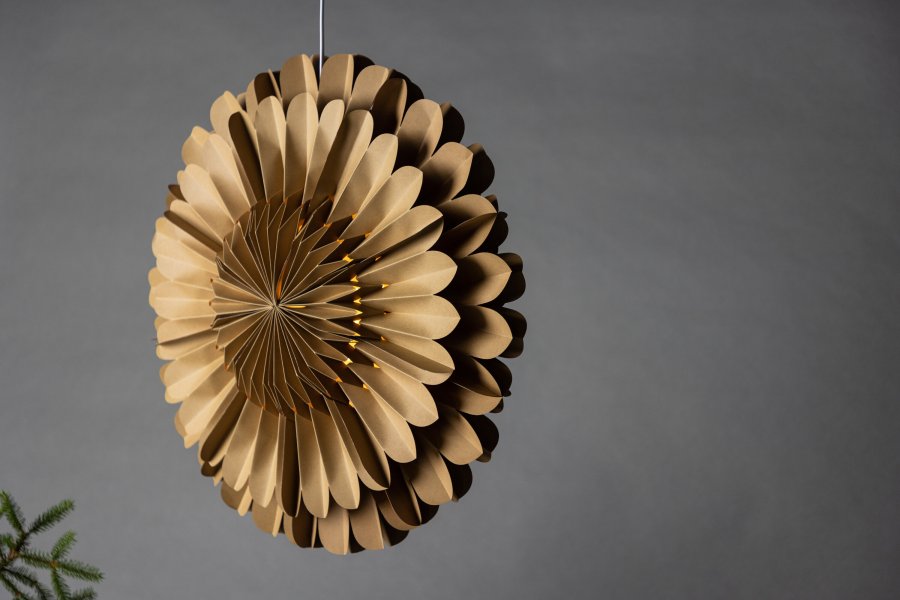 VENTURE DESIGN Järvsön loftlampe - brun papir (60)