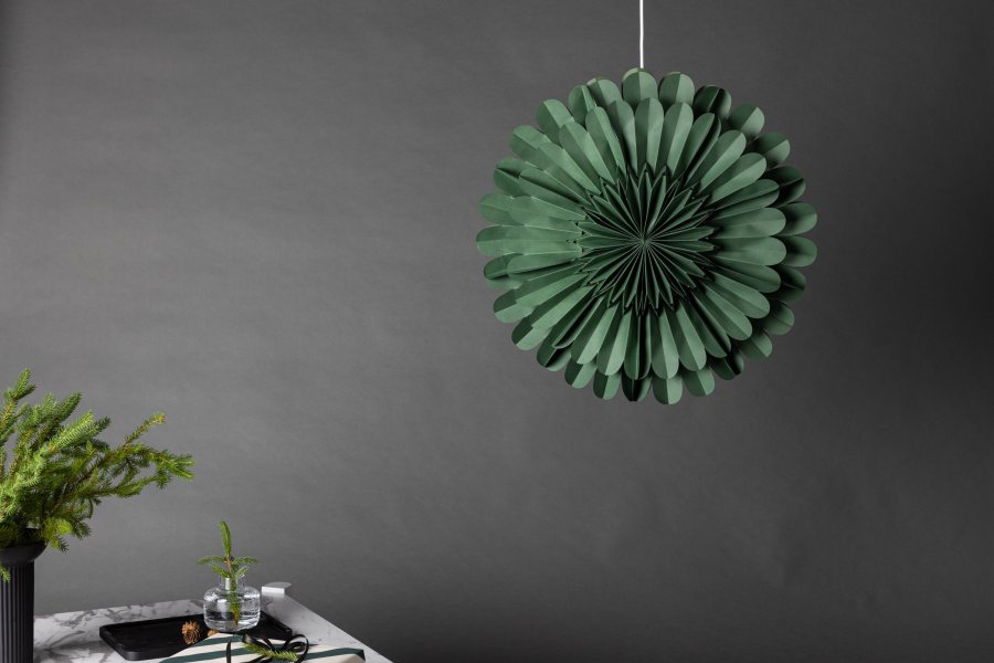 VENTURE DESIGN Järvsön loftlampe - grn papir (60)