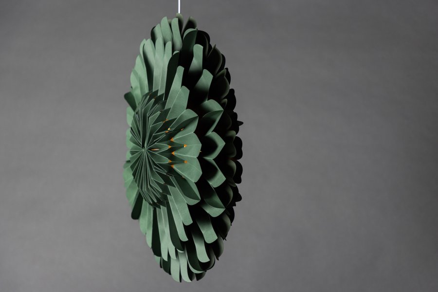 VENTURE DESIGN Järvsön loftlampe - grn papir (60)