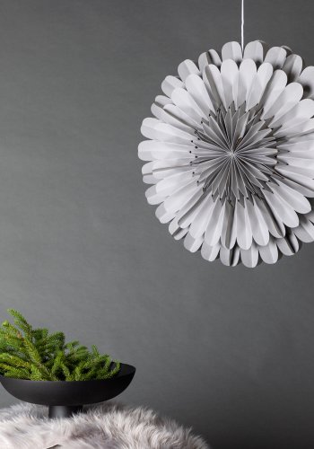 VENTURE DESIGN Järvsön loftlampe - mrkegr papir (60)