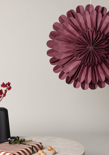 VENTURE DESIGN Järvsön loftlampe - mrkerd papir (60)