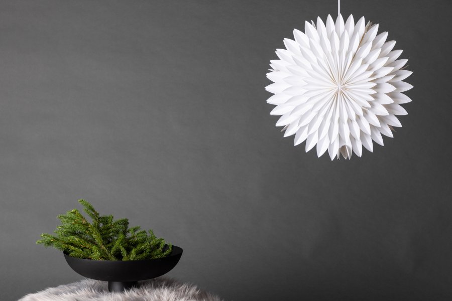 VENTURE DESIGN Storlien loftlampe - hvid papir (46cm)