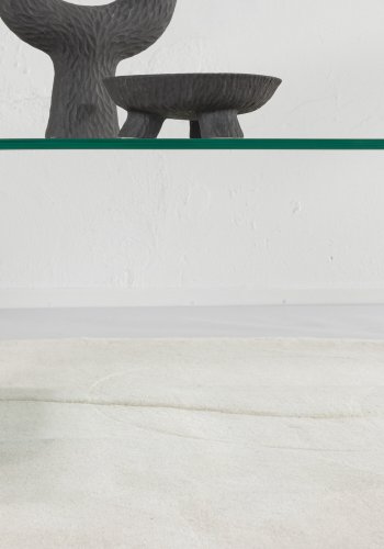 VENTURE DESIGN Telemark sofabord, m. trbakke, rektangulr - klar glas (110x50)