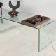 VENTURE DESIGN Telemark sofabord, m. trbakke, rektangulr - klar glas (110x50)