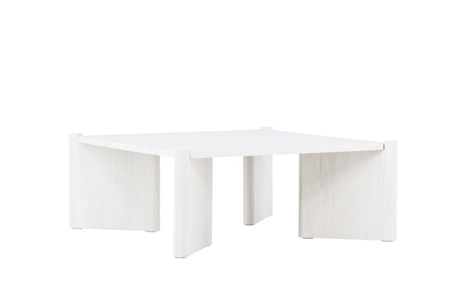 VENTURE DESIGN Rogaland sofabord, kvadratisk - hvidvasket MDF (100x100)