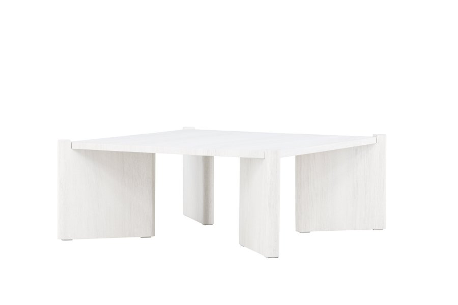 VENTURE DESIGN Rogaland sofabord, kvadratisk - hvidvasket MDF (100x100)