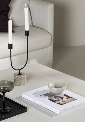 VENTURE DESIGN Rogaland sofabord, kvadratisk - hvidvasket MDF (100x100)