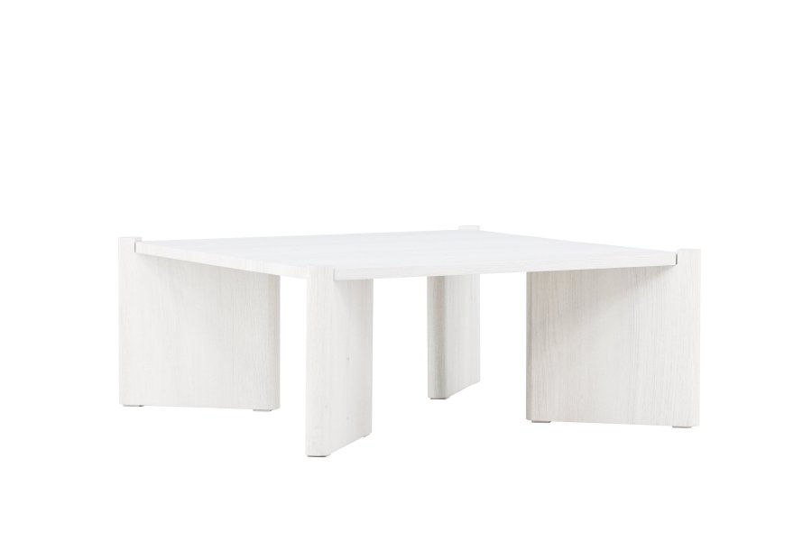 VENTURE DESIGN Rogaland sofabord, kvadratisk - hvidvasket MDF (100x100)