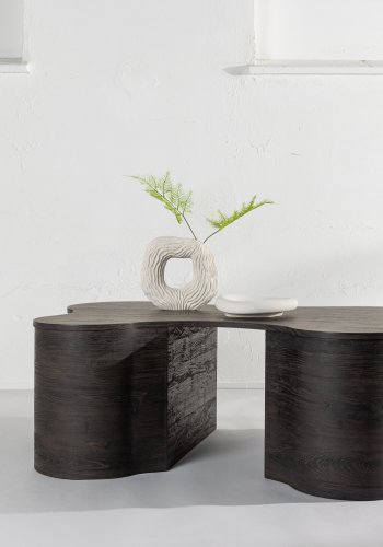 VENTURE DESIGN Larvik sofabord, rektangulr - mokka finér (130x90)