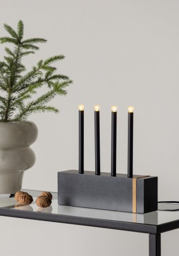 VENTURE DESIGN Fjällberget bordlampe - sort fyrretr