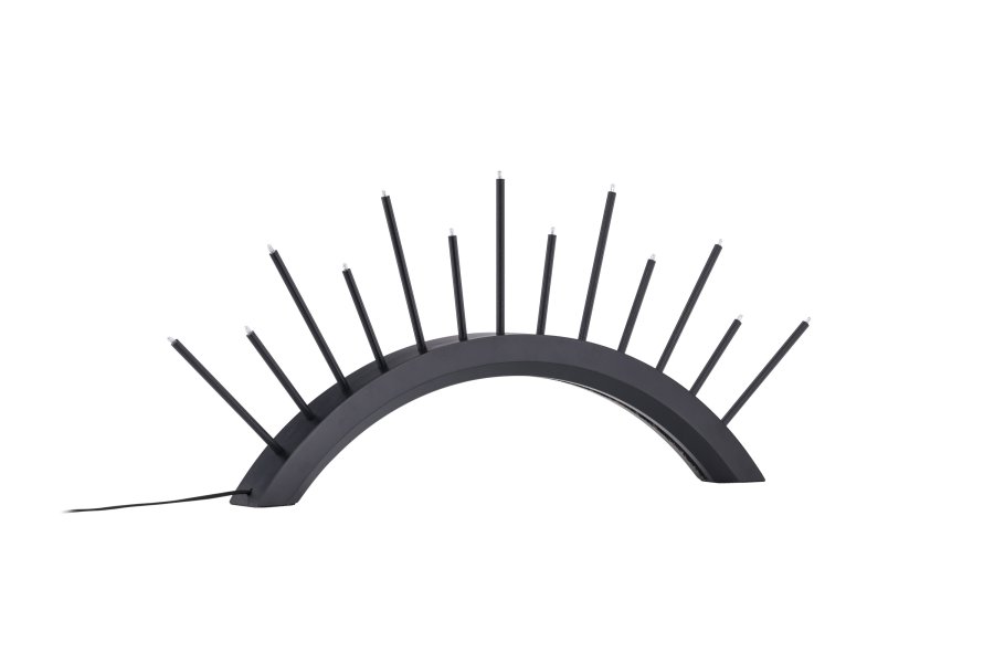 VENTURE DESIGN Kettilss bordlampe - sort MDF