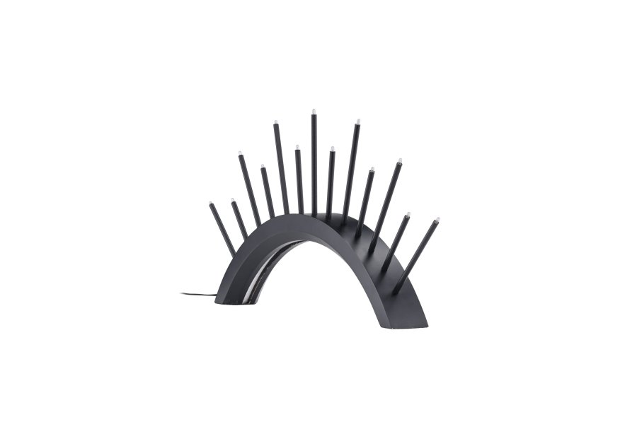 VENTURE DESIGN Kettilss bordlampe - sort MDF