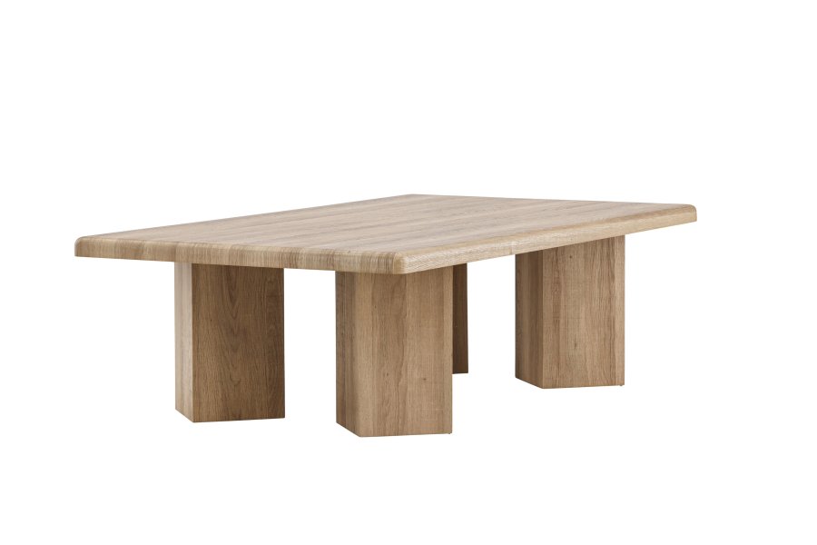 VENTURE DESIGN Lillehammer sofabord, rektangulr - natur MDF finér (140x80)