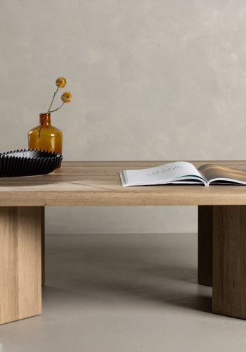 VENTURE DESIGN Lillehammer sofabord, rektangulr - natur MDF finér (140x80)