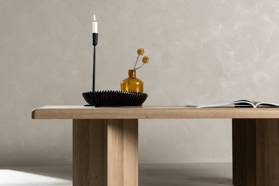 VENTURE DESIGN Lillehammer sofabord, rektangulr - natur MDF finér (140x80)