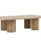 VENTURE DESIGN Lillehammer sofabord, rektangulr - natur MDF finér (140x80)