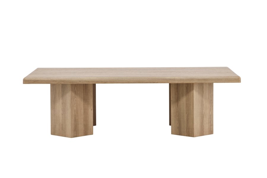 VENTURE DESIGN Lillehammer sofabord, rektangulr - natur MDF finér (140x80)