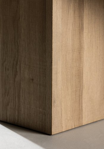 VENTURE DESIGN Lillehammer sofabord, rektangulr - natur MDF finér (140x80)