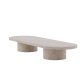 VENTURE DESIGN Narvik sofabord, rektangulr - beige 3D-papir MDF (190x60)