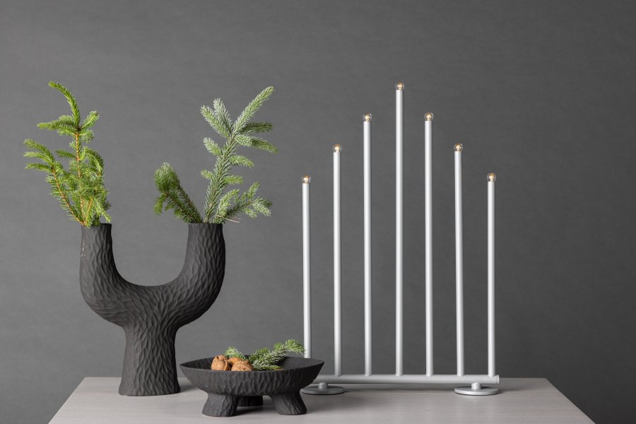 VENTURE DESIGN Björnfjället bordlampe, m. dmpning - mat slv stl (50cm)