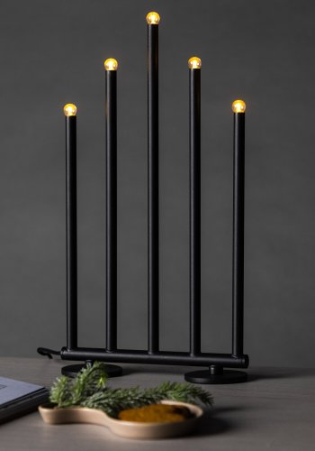 VENTURE DESIGN Björnfjället bordlampe, m. dmpning - mat sort stl (40cm)