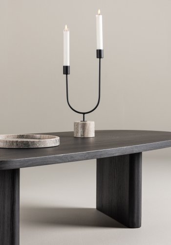 VENTURE DESIGN Grönvik sofabord - sort MDF (130x65)