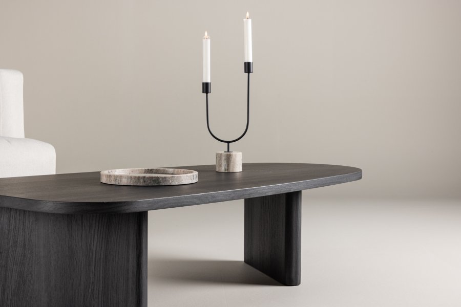 VENTURE DESIGN Grönvik sofabord - sort MDF (130x65)