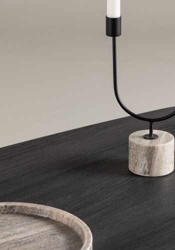 VENTURE DESIGN Grönvik sofabord - sort MDF (130x65)