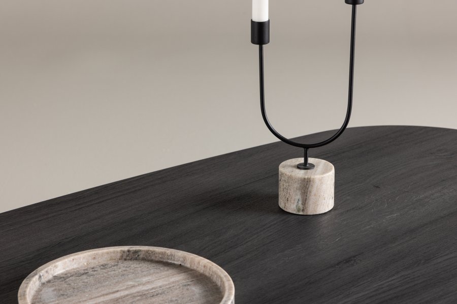 VENTURE DESIGN Grönvik sofabord - sort MDF (130x65)