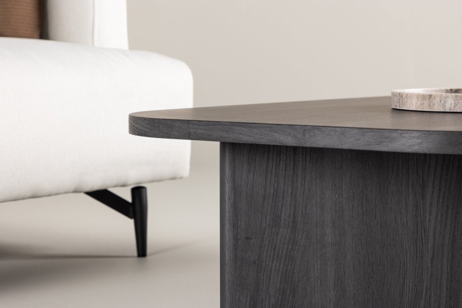 VENTURE DESIGN Grönvik sofabord - sort MDF (130x65)