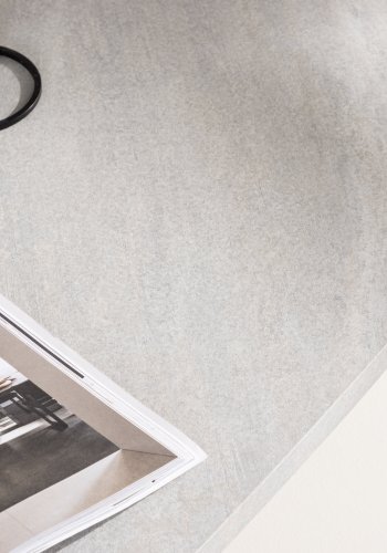 VENTURE DESIGN Grönvik sofabord - lysegr betonlook og mocca MDF (130x65)